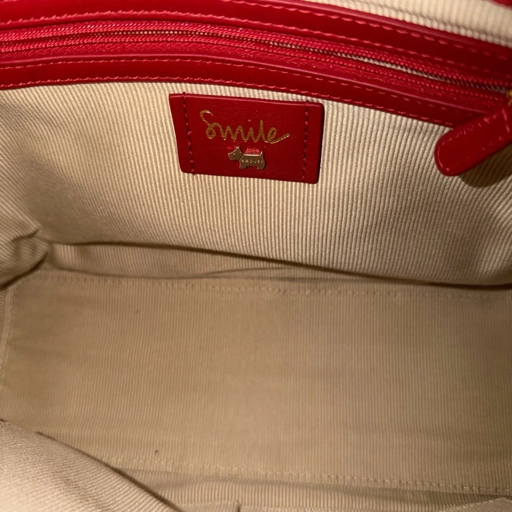 RADLEY LONDON Red Croc-Embossed Tote